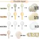 White Balloon Arch Kit Double Stuffed Ivory Beige Balloon Garland Blush Cream White Pearl Balloons for Baptism Baby Shower Birthday Bridal Shower Wedding Bachelorette Anniversary Party Decor