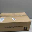 3-Light Bathroom Light Fixtures, 17.23" Black Modern Vanity Lights with Clear Glass Shade, Bathroom Wall Lamp for Mirror Kitchen Living Room Hallway Cabinet Porch