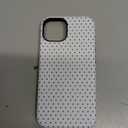 Magnetic Case for iPhone 13, Compatible with MagSafe, Aesthetic Polka Dot Cute Design for Women, Hybrid 2-Layer Hard Shell Phone Cover, White