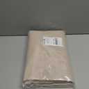 RYB HOME Half Window Curtains - Linen Textured Sheer Curtains Privacy Semi Sheer Drapes for Small Window Tiers Set for Bedroom Kitchen Cafe Bathroom, Beige, W 52 x L 36, 1 Pair