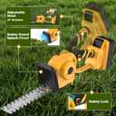 Hedge Trimmer Compatible with Dewalt 20V Battery (Battery Not Included) Cordless Bush Trimmer, Grass Shears, 2 in 1 Cordless Hedge Trimmer for Yard and Lawn