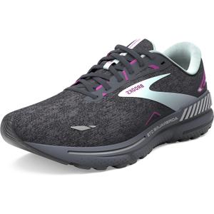 Brooks Women’s Adrenaline GTS 23 Supportive Running Shoe - Black/ Light Blue/ Purple - 9 Medium