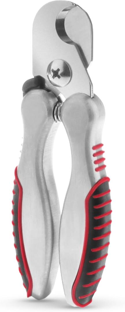 CHI for Dogs Nail Clipper for Large Breeds - Stainless Steel Dog Nail Trimmer with Safety Guard - Non-Slip Handle for Controlled Grooming - Durable Clipper for Thick Nails