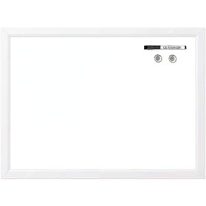 Quartet Magnetic Whiteboard, 17" x 23" Small White Board for Wall, Dry Erase Board for Kids, Perfect for Home Office & Home School Supplies, Dry Erase Marker, Magnets, White Frame (MDW1723W-AZS)