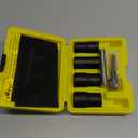 Topec 6PCS Lug Nut Removal Tool, 1/2-Inch Drive Wheel Lock Removal Kit, 17-22mm Stripped Lug Nut Remover, Extractor Socket Set for Broken, Damaged, Rounded Bolts