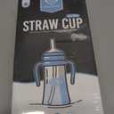 GROSMIMI Spill Proof no Spill Magic Sippy Cup with Straw with Handle for Baby and Toddlers, Customizable, PPSU, BPA Free 10 oz (Sky Blue)