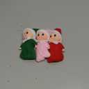 JOYIN 3PCS Christmas Tiny Elf Doll with 1 Red,1 Green and 1 Pink Elf Doll, Christmas Holiday Decoration Accessories Tiny Gift for Girls Boys Kids Adults