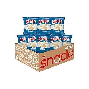 40-Pack Ruffles Original Potato Chips, BBD: 05/20/2025