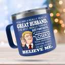 Christmas Husband Gifts From Wife - Husband Mug - Wedding, Anniversary, Birthday Gift For Husbands - Christmas Gift Mug For Husbands, Groom, Him, Men - Stainless Steel Tumbler 14OZ