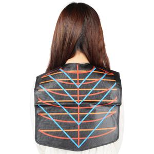 PERFEHAIR Salon Hair Cutting Collar Cape, Stylist Color Capes Guide Tools-Black