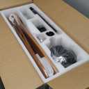 52 Inch Ceiling Fans Without Lights, Outdoor Ceiling Fan No Light with Remote, 3 Downrods, 3 Wood Blades, Timer, 6 Speeds Modern Ceiling Fan Noiseless Reversible DC Motor for Patios Porch Bedroom