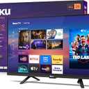 Roku Smart TV 2026 – 24-Inch Select Series, 720p HD TV – Roku TV with Voice Remote – Flat Screen LED Television with Wi-Fi for Streaming Live Local News, Sports, & Movies – Bluetooth Headphone Mode