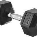  Rubber Hex Dumbbell Hand Weight 30 LB