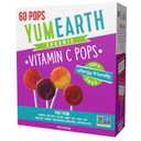 YumEarth Organic Vitamin C Pops Variety Pack, 60 Fruit Flavored Favorites Lollipops, Allergy Friendly, Gluten Free, Non-GMO, Vegan, No Artificial Flavors or Dyes, Best By: 09/OCT/2027