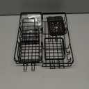 5-Pack Adhesive Shower Caddy, Rustproof Stainless Steel Organizer for Bathroom Storage with Large Capacity, No Drilling Bathroom Caddy with Soap Toothbrush Holder for Kitchen Home Black