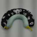 Taf Toys 2-in-1 Tummy Time Cushion for Newborns & Infants, Soft Panda Cushion with High-Contrast Crinkle, Baby Development Toy for Neck & Arm Support, Sensory Activity Mat 0-6M (Black and White)