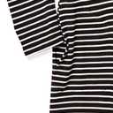 Amazon Essentials Women's Long-Sleeve Open-Front Long Cardigan (Black White Horizontal Stripe)