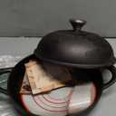 Dutch Oven Bread Baking Pot with Lid 6QT Enameled Cast Iron Oven, Matte Black Design & Sourdough Kit (Silicone Sling) for Artisan Bread Making