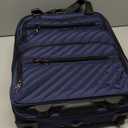 LUGGEX Underseat Carry On Luggage with Wheels, UDK Stylish Lightweight Under Seat Luggage, Soft Sided Personal Item Suitcase for Short Trip (UX-Core, Blue Black, 16 Inch)