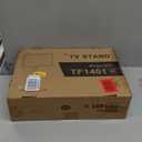 TVON Universal Floor TV Stand with Mount for Most 32-60 Inch TVs up to 88lbs, Height Adjustable TV Floor Stand with Wood Base for Space Saving, Tall Floor TV Stand for Bedroom, Corner & Living Room (BLACK)