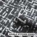 FUTEI Black White Decorative Throw Pillow Covers 20x20 Inch Set of 2,Soft Cozy Cross Texture Chenille Jacquard Cushion Cases,Modern Home Decor for Couch Bed Living Room