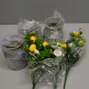 Mimorou 3 Sets Artificial Potted Lemon Decor Fake Fruit Lemon Flowers Table Centerpiece Faux Summer Kitchen Vases Tiered Tray Decor Farmhouse Plant for Indoor Outdoor Home Bathroom Dining