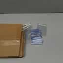 50 Pieces Plastic Holders for Luggage Tags, Badge Labels, and ID Cards with 50 Pack Luggage Tag Loop Straps for Office, Business, and Travel Supplies