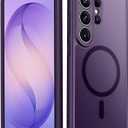 Case for Samsung Galaxy S26 Ultra Case Magnetic [Compatible with MagSafe] Thin Slim Shockproof Protective Cover for Women Girls Translucent Matte Phone Cases for Galaxy S26 Ultra, Purple