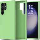 bemal for Samsung Galaxy S25 Ultra Case - Smooth Silky Liquid Silicone - Slim Fit Soft Microfiber Lining - Designed for Women and Girls - Shockproof Protective Phone Cover 6.8"- Mint Green