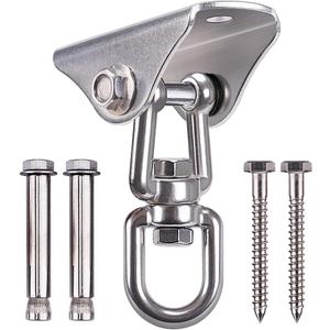 SELEWARE Stainless Steel Swing Hanger Heavy Duty Ceiling Swing Mount Free Swivel Swing Hook Swing Hardware Kit for Yoga Swing Hammock Chair Porch Swing Sets Heavy Punching Bag 1000 LB Capacity