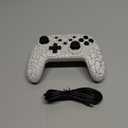 Wireless Switch Controller for Nintendo Switch 2/Switch 1/Lite/OLED Controller, Switch Controller with a Mouse Touch Feeling on Back Buttons, Extra Switch Pro Controller with Wake-up,Programmable, Turbo Function (White-LED Light)