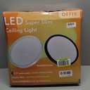 4PK 12 Inch LED Flush Mount Ceiling Light, 24W, 2520LM, 3000K/4000K/6000K CCT Selectable Super Slim LED Ceiling Light, Close to Ceiling Round Flat Panel Light for Hallway, Bedroom,Kitchen ect