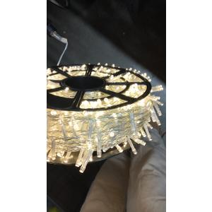 JMEXSUSS 800 LED Christmas Lights Outdoor Indoor String Lights with 8 Modes Warm White Plug in for Patio Garden Tree Wedding Party Yard Spring Decoration