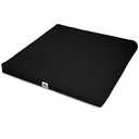 Waterglider International Zabuton, Eclipse line, Buckwheat Filled Meditation Cushion, 23" x 23" Black