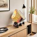 AIM & GGKK Vinyl Record Holder,Record Storage Rack Display Organizer for Albums,Books,Files,Magazines,Easy Assembly