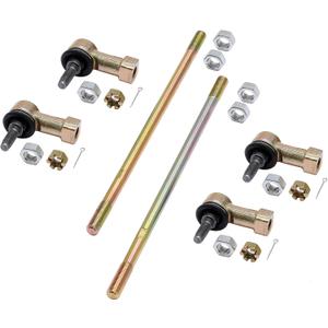 Tie Rod Ends Kit, Compatible With 1999-2008 Honda Sportrax 400, 2009-2014 Honda Trx400X, Ball Joint Set, ATV UTV Part Accessories, 2 Tie Rods and 4 Tie Rod Ends