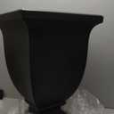 Mayne Augusta 26-Inch Tall Planter  Self-Watering, Weather-Resistant Planter for Flowers  Durable Indoor/Outdoor Design for Patio, Porch, or Entryway (Black)