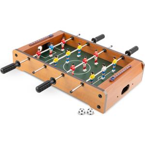 Foosball Table - 20-Inch Mini Soccer/Football Table Game for Arcade, Game Room, and Mancave - Set Includes Two Balls and Score Keeper by Hey Play
