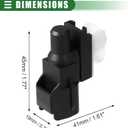 Motoforti Outside Ambient Air Temperature Sensor, for Scion XD 2008-2014, Plastic, No.8879022131, Black