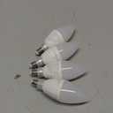 Lightinginside E12 Smart Light Bulbs 60W Equiv., Work with Alexa/Google Home/SmartLife, 500LM 6W RGBCW Candle Candelabra LED Light Bulbs, No Hub Required, 2.4G WiFi Bluetooth Bulb, ETL Listed, 4PCS (Multicolor)