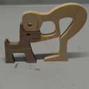 Wooden Dog Figurines for Kids, Wooden Puppy Figurines, Wooden Men Dog Carvings, Handmade Wooden Dog Gift for Dog Lover, Artwork for Desk Home Decor, Gift for Housewarming Holidays
