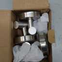 Hviiso Suction Cup Hooks for Glass Window, Mirror, Wreaths- Shower Hooks for Inside Shower, No Drill Towel Hooks for Bathrooms, Bath Robe Coat Looafh Hook for Hanging - Silver (4 Pack)