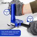 Sheet Metal Bender One Station Disc,90°-180° Bending Angle Sheet Metal Roller,Bending Capacity:Makes 0.59" - 1.18" Curved,Configure Rotary Ergonomic Handle