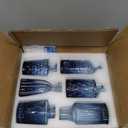 Glass Bud Vase Set of 12, Small Blue Flower Vases for Centerpieces in Bulk, Mini Vintage Vase for Wedding, Home,Table Decoration