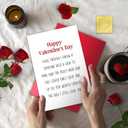 2 x TQDaiker Funny Valentines Day Card for Boyfriend Husband, Dog Valentines Day from Girlfriend Wife, Happy Valentines Day for Him Her