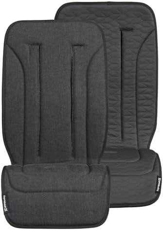 UPPAbaby Reversible Seat Liner/Water-Resistant and Comfortable/Easy Stroller Attachment/Reed (Charcoal Denim/Cozy Knit)
