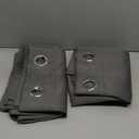 NICETOWN Blackout Curtains for Bedroom 63 inch Length 2 Panels - Window Treatment Thermal Insulated Solid Grommet Blackout for Living Room (52 by 63 Inch,Grey)