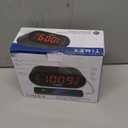 Timex Alarm Clock for Bedroom with FM Radio and 10 Station Presets, Clock Radio with Dual Alarms, USB Charger, Large Display, Sleep Timer, and Snooze  Black (T232B)