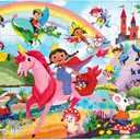 eeBoo 20 Piece Giant Floor Puzzle - Fairies & Tales Children's Puzzle Fantasy Themed, Large Pieces for Small Hands to Develop Motor Skills