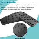 LEXLEY 3PCS Anti-Slip Aluminum Brake Gas Parking Pedal Pads,Auto No Drilling Accelerator Pedal Covers Only for Dodge 2010-2018 RAM 1500 2500 3500,2019-2024 RAM 1500 Classic- Black